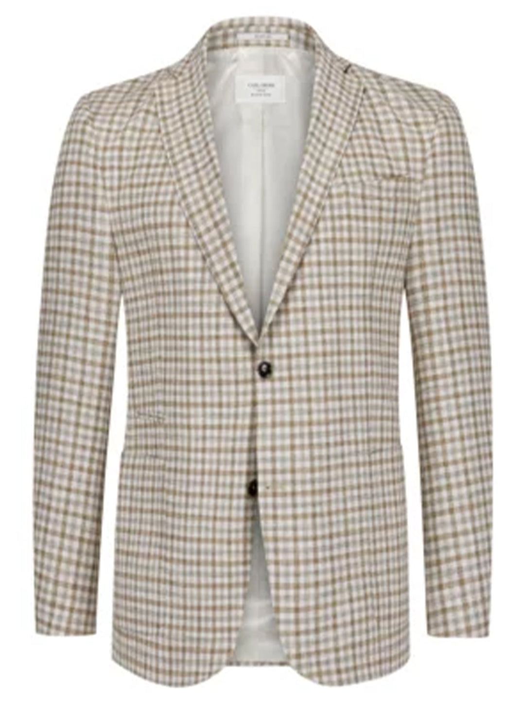 Carl gross colbert -48% wol, 24% zijde, 20% katoen, 5% polyamide, 3% elasthaan-HEREN PAKKEN & COLBERTS-Bruin