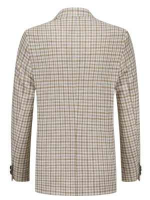 Carl gross colbert -48% wol, 24% zijde, 20% katoen, 5% polyamide, 3% elasthaan-HEREN PAKKEN & COLBERTS-Bruin