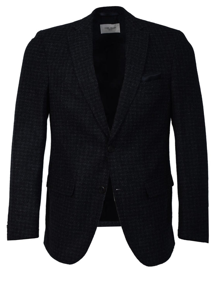 Carl Gross colbert-54% polyacryl<br />24% wol<br />22% polyester-HEREN PAKKEN & COLBERTS-Blauw