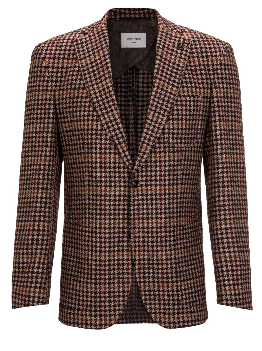 Carl Gross colbert-70% wol, 16% polyacryl, 9% polyester, 5% polyamide-HEREN PAKKEN & COLBERTS-Bordeaux