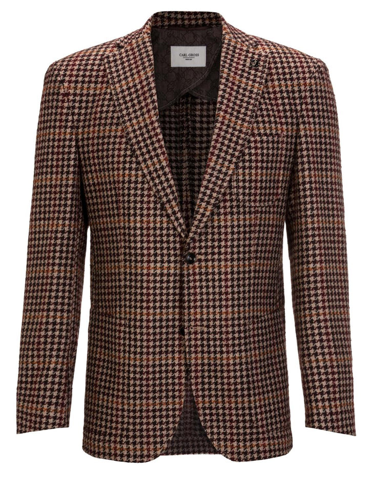 Carl Gross colbert-70% wol, 16% polyacryl, 9% polyester, 5% polyamide-HEREN PAKKEN & COLBERTS-Bordeaux