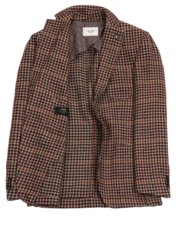 Carl Gross colbert-70% wol, 16% polyacryl, 9% polyester, 5% polyamide-HEREN PAKKEN & COLBERTS-Bordeaux