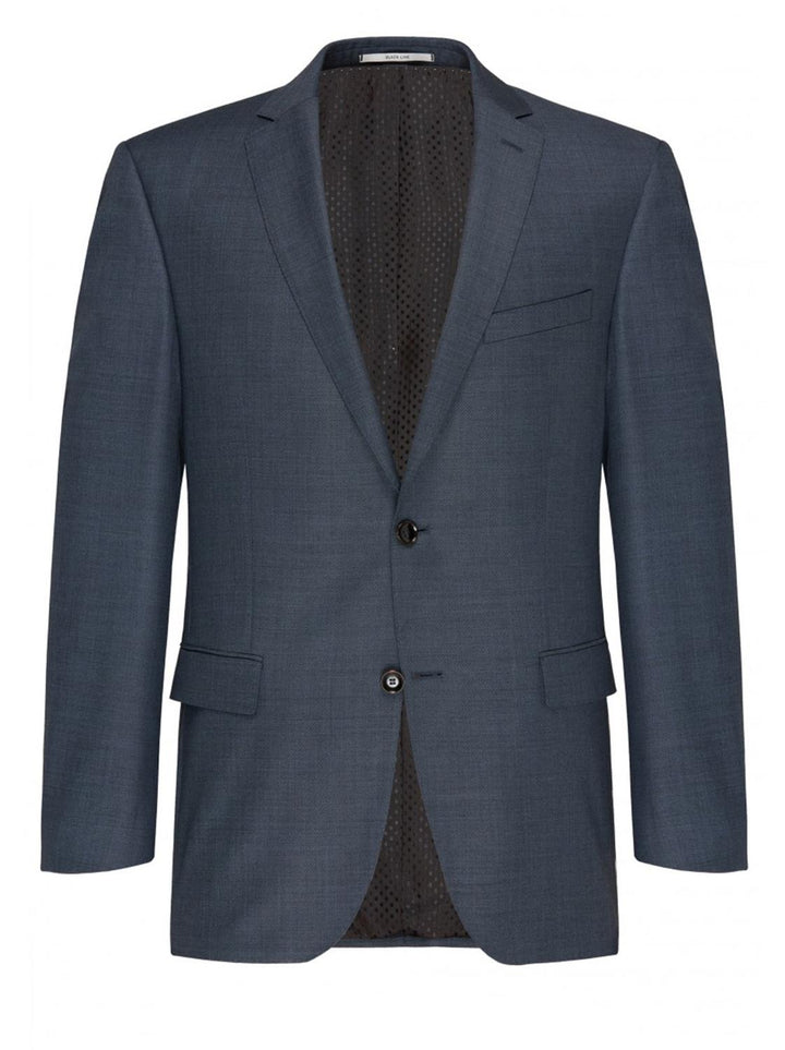 Carl Gross colbert STEVEN-100% wol-HEREN PAKKEN & COLBERTS-Blauw