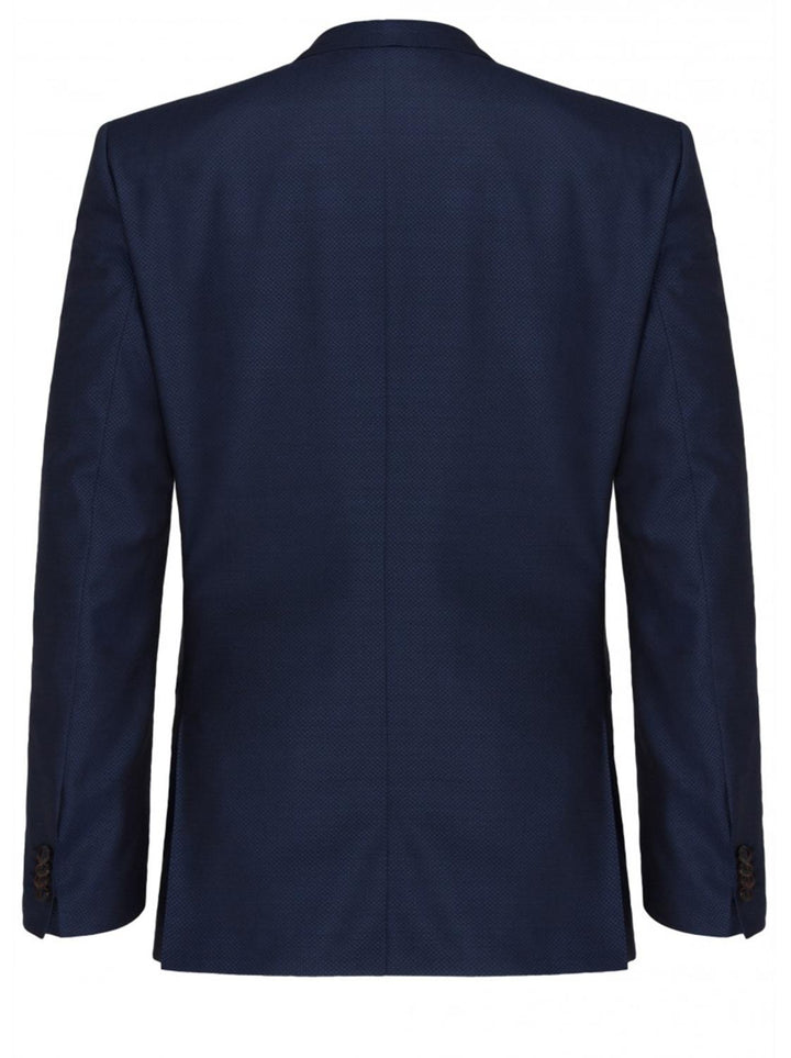 Carl Gross colbert Steven-100% Zuivere scheerwol-HEREN PAKKEN & COLBERTS-Blauw