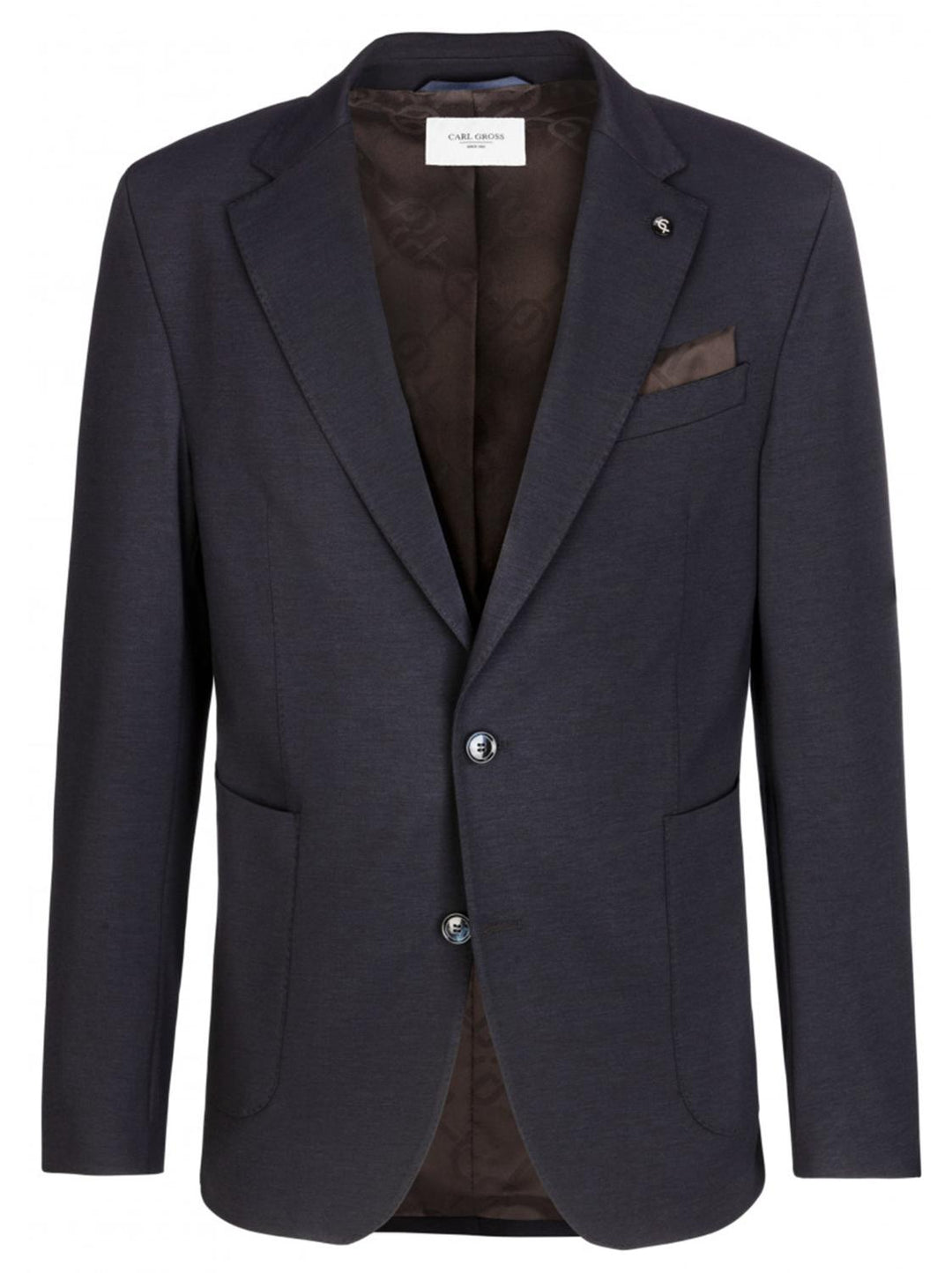 Carl Gross FRANKO 24/7 flex-48% polyamide, 42% viskose, 10% elasthaan-HEREN PAKKEN & COLBERTS-Blauw