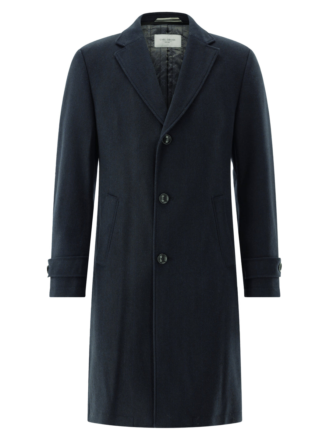 Carl Gross Jas Raxton – Blauw-70% Polyesther-termic, 20% wol, 10% AF-HEREN JASSEN & JACKS-Blauw