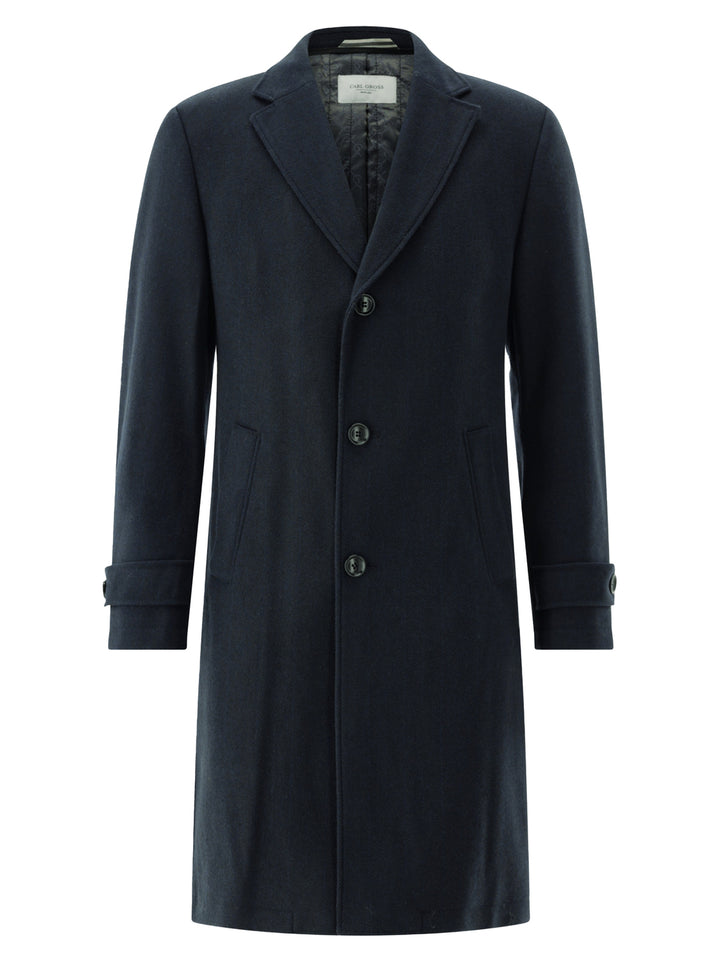 Carl Gross Jas Raxton – Blauw-70% Polyesther-termic, 20% wol, 10% AF-HEREN JASSEN & JACKS-Blauw