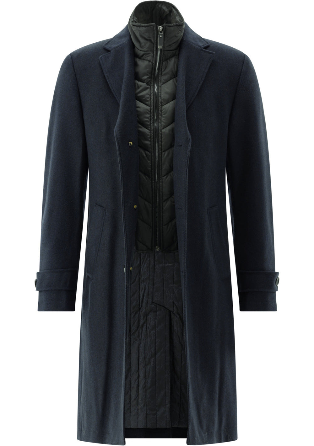 Carl Gross Jas Raxton – Blauw-70% Polyesther-termic, 20% wol, 10% AF-HEREN JASSEN & JACKS-Blauw