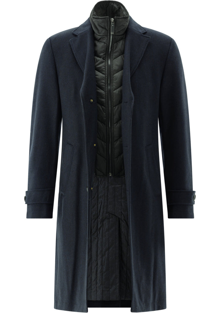 Carl Gross Jas Raxton – Blauw-70% Polyesther-termic, 20% wol, 10% AF-HEREN JASSEN & JACKS-Blauw