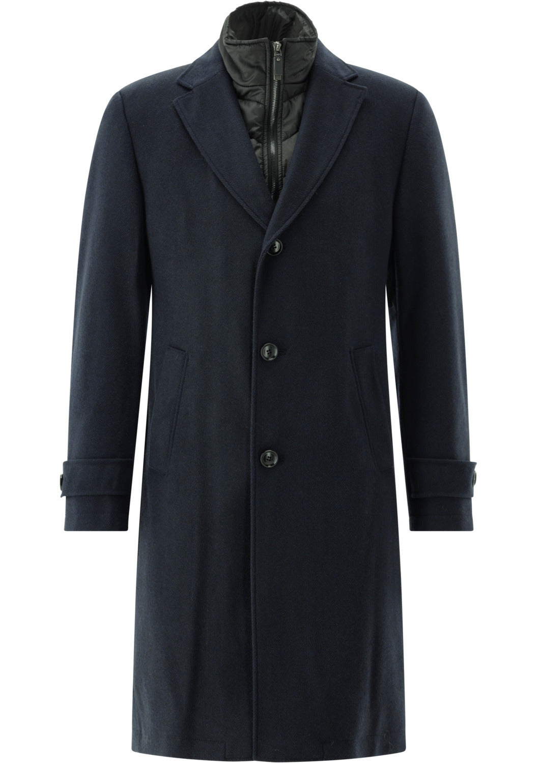 Carl Gross Jas Raxton – Blauw-70% Polyesther-termic, 20% wol, 10% AF-HEREN JASSEN & JACKS-Blauw