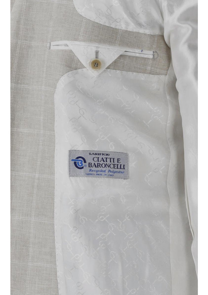 Carl Gross MIX & MATCH colbert-42% linnen, 22% polyester, 20% wol, 16% viskose-HEREN PAKKEN & COLBERTS-Beige