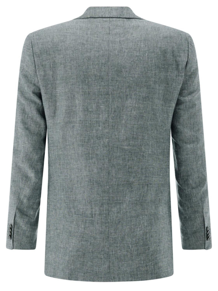 Carl Gross Tannon-G SV-42% linnen, 22% polyester, 20% wol, 16% viskose-HEREN PAKKEN & COLBERTS-Groen