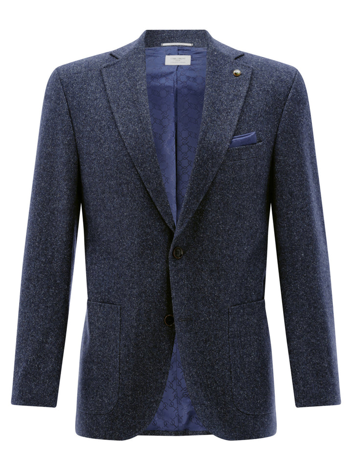 Carl Gross Theo-G SV colbert-100% wol-HEREN PAKKEN & COLBERTS-Blauw