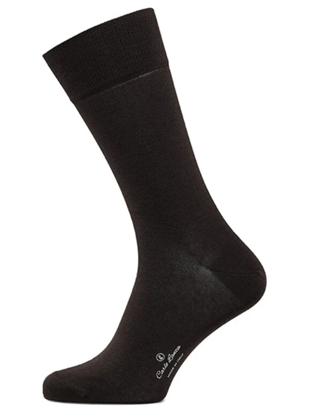 Carlo Lanza donkerbruine sokken-80% Egyptisch katoen | 16% Polyamide | 4% Elasthan-HEREN ONDER- EN BADMODE-Bruin
