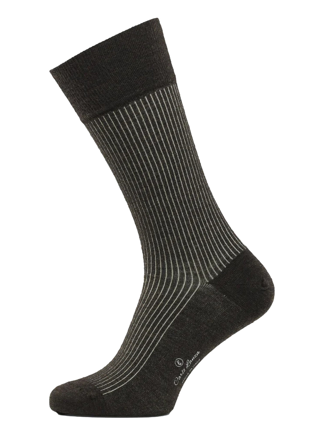 Carlo Lanza Heren Sokken – Donkerbruin-70% merino wol, 27% polyamide, 3% elasthaan-HEREN ONDER- EN BADMODE-Bruin