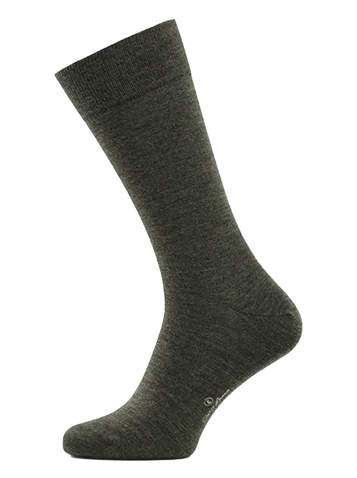 Carlo Lanza Heren Sokken – Groen-70% merino wol, 27% polyamide, 3% elasthaan-HEREN ONDER- EN BADMODE-Groen