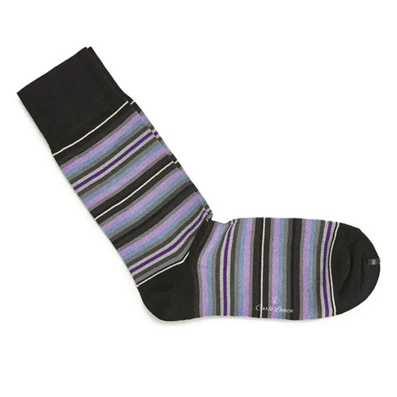 Carlo Lanza sokken roze streep-80% katoen, 15% polyamide, 5% elasthaan-HEREN ONDER- EN BADMODE-Roze