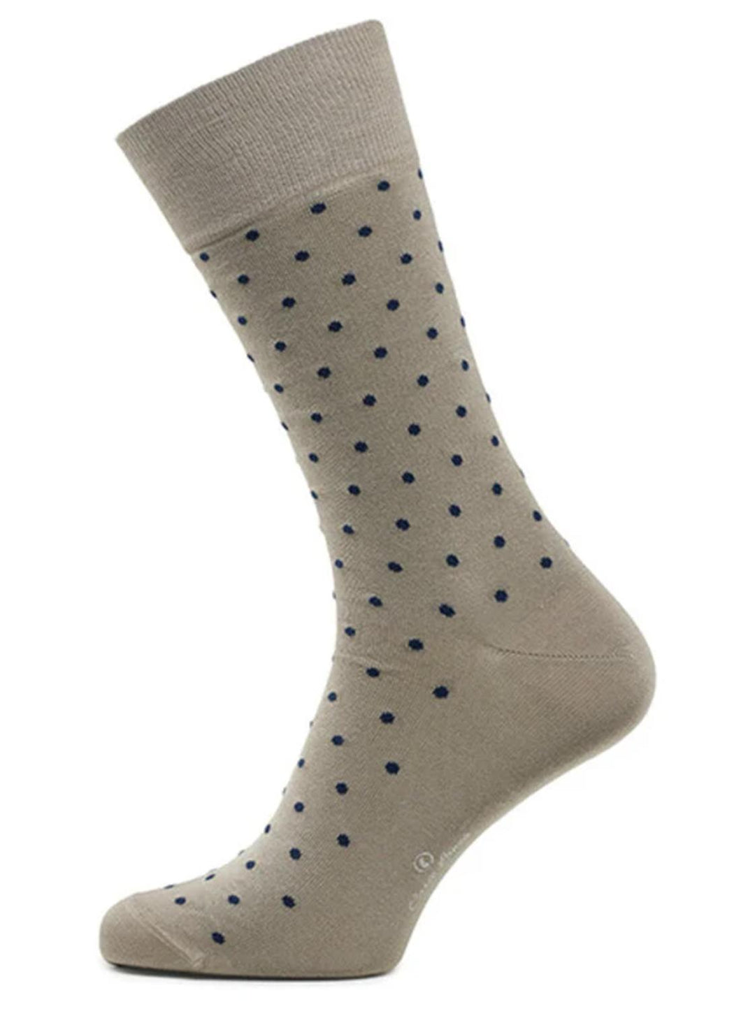 Carlo Lanza taupe stip sokken-80% katoen, 15% polyamide, 5% elasthaan-HEREN ONDER- EN BADMODE-Bruin