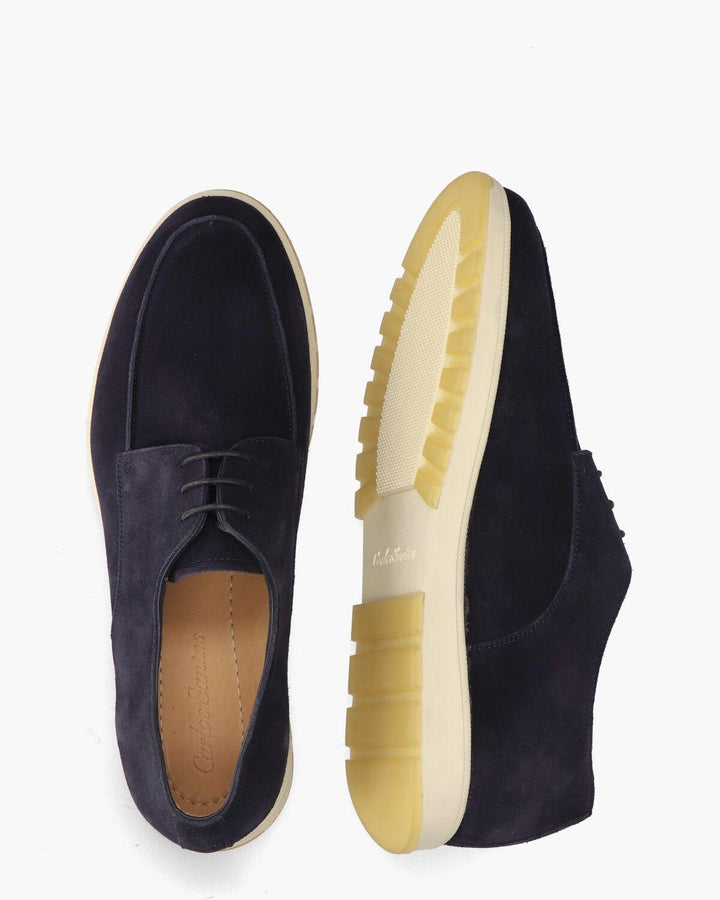 Carlos Santos 1534 blauw-Leer-HEREN SCHOENEN & RIEMEN-Blauw