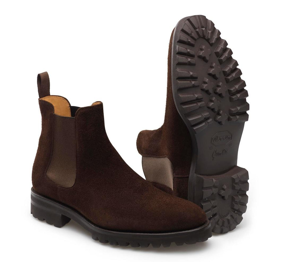 Carlos Santos FRANCIS 9588-Suede-HEREN SCHOENEN & RIEMEN-Bruin