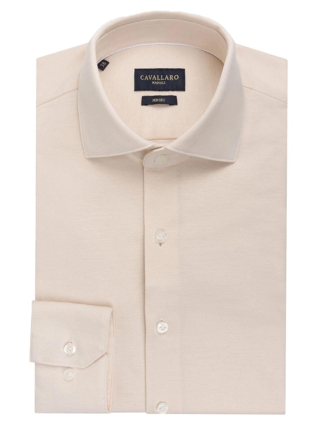 Cavallaro ANCONA overhemd -100% katoen-HEREN SHIRTS-Beige