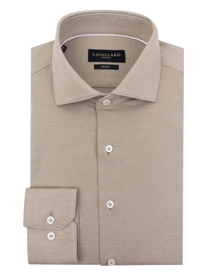 Cavallaro ANCONA overhemd slim fit-100% Katoen-HEREN SHIRTS-Groen
