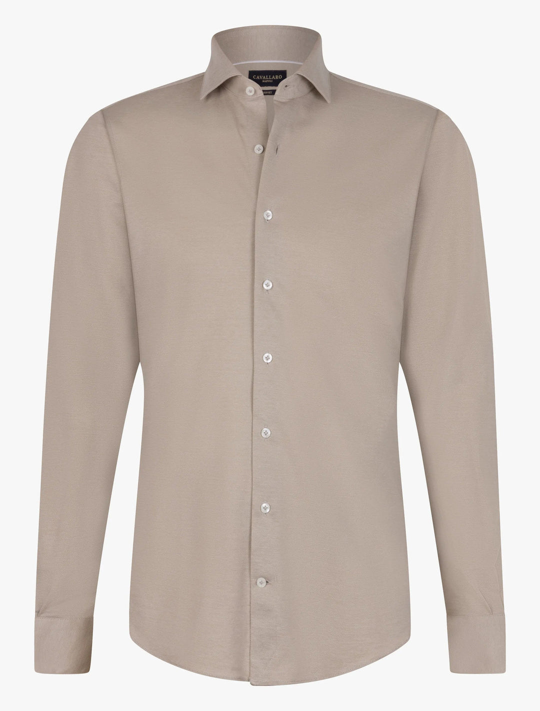 Cavallaro ANCONA overhemd slim fit-100% Katoen-HEREN SHIRTS-Groen