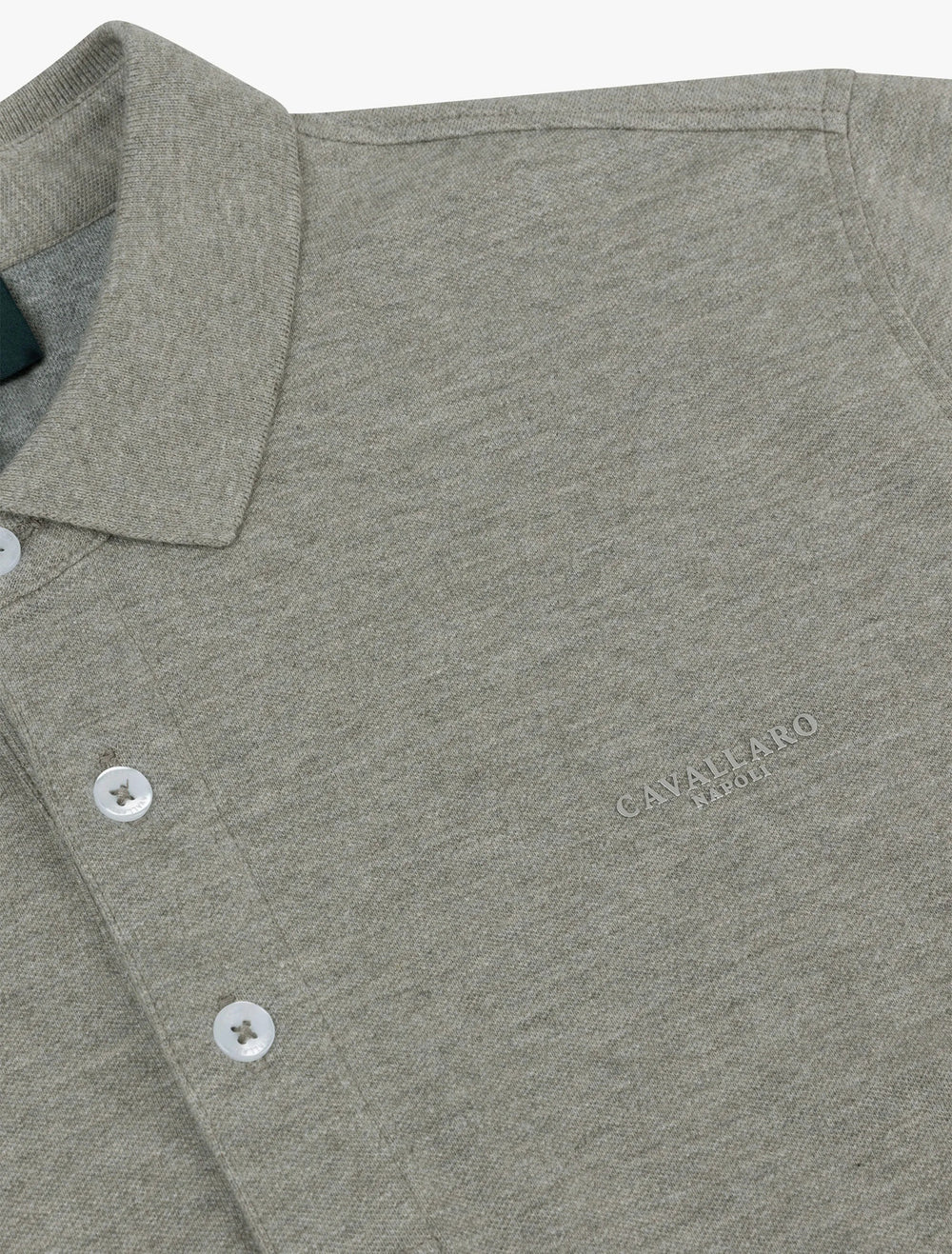 Cavallaro BAVONE polo regular fit-96% organisch katoen, 4% elasthaan -HEREN POLO'S & T-SHIRTS-Groen