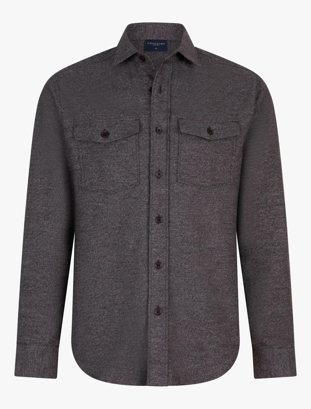Cavallaro CASTINIO overshirt-100% katoen-HEREN SHIRTS-Bruin
