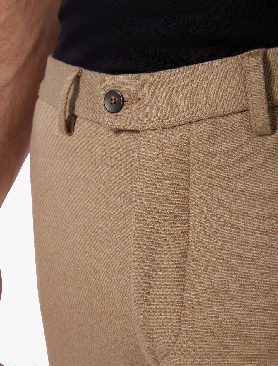 Cavallaro Colan broek-70% viskose, 26% polyamide, 4% elasthaan-HEREN BROEKEN-Beige