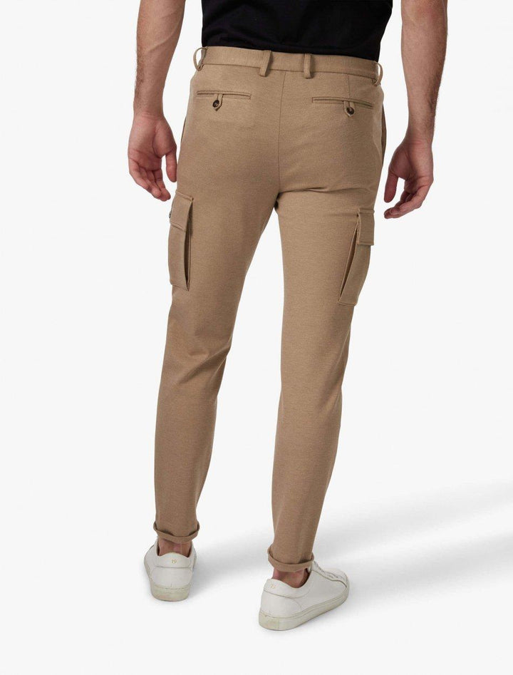 Cavallaro Colan broek-70% viskose, 26% polyamide, 4% elasthaan-HEREN BROEKEN-Beige