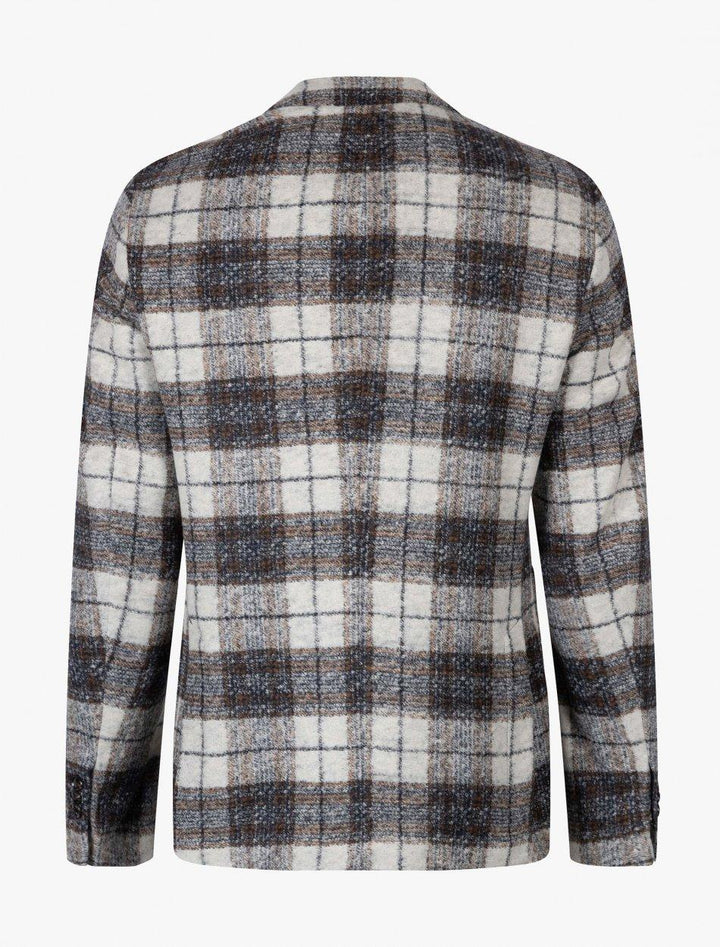 Cavallaro colbert AUGUSTO-54% polyacyl, 24% wol, 22% polyester-HEREN PAKKEN & COLBERTS-Blauw