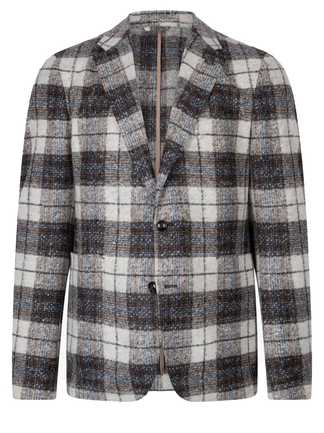 Cavallaro colbert AUGUSTO-54% polyacyl, 24% wol, 22% polyester-HEREN PAKKEN & COLBERTS-Blauw