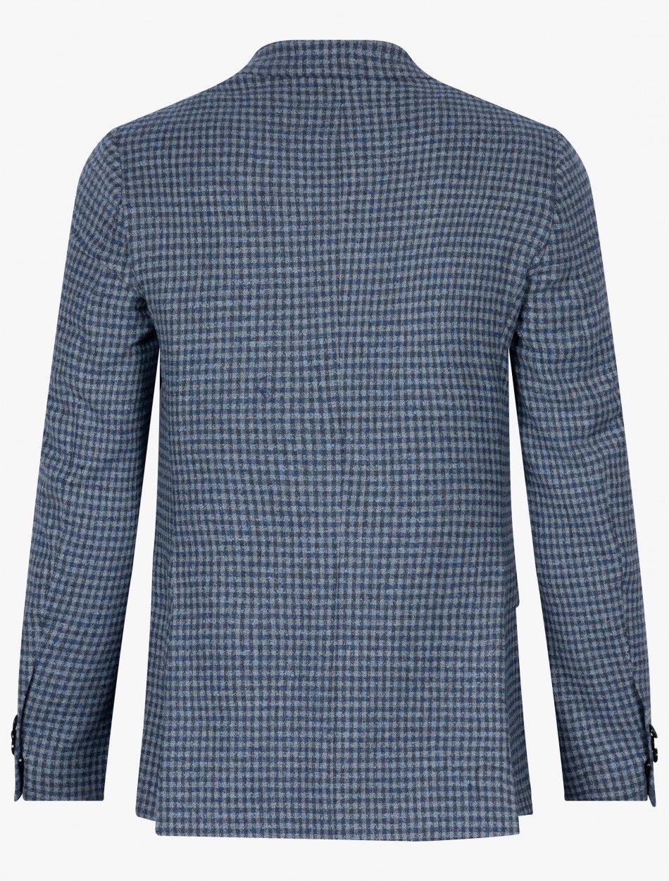 Cavallaro colbert SILVANO-52% wol, 46% polyester, 2% elasthaan-HEREN PAKKEN & COLBERTS-Blauw