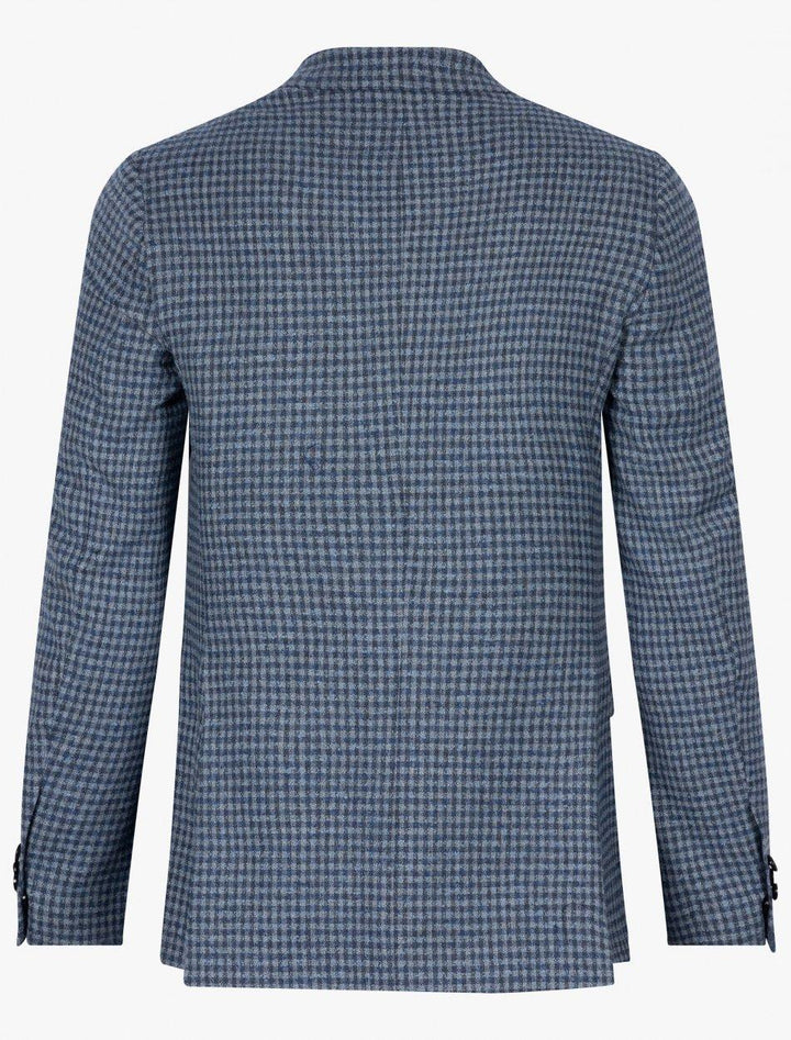 Cavallaro colbert SILVANO-52% wol, 46% polyester, 2% elasthaan-HEREN PAKKEN & COLBERTS-Blauw