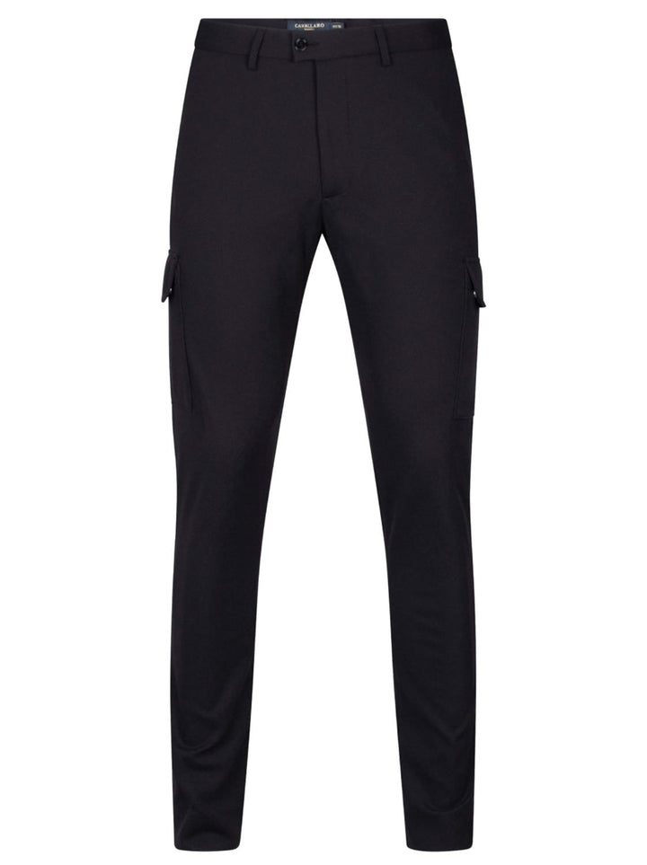 Cavallaro Fontana Trousers-77% katoen, 19% polyester, 4% elasthaan-HEREN BROEKEN-Blauw