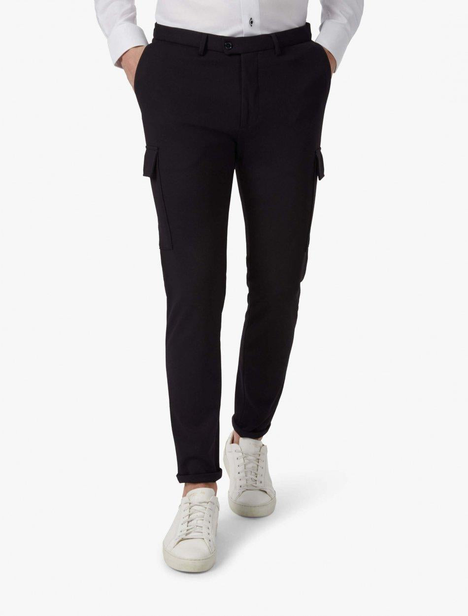 Cavallaro Fontana Trousers-77% katoen, 19% polyester, 4% elasthaan-HEREN BROEKEN-Blauw