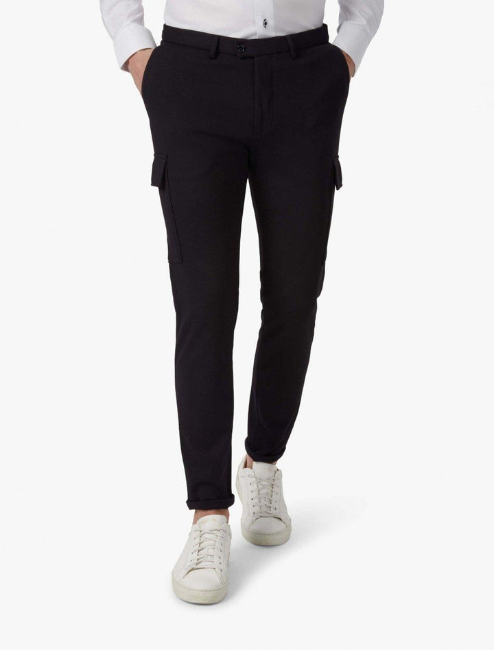 Cavallaro Fontana Trousers-77% katoen, 19% polyester, 4% elasthaan-HEREN BROEKEN-Blauw