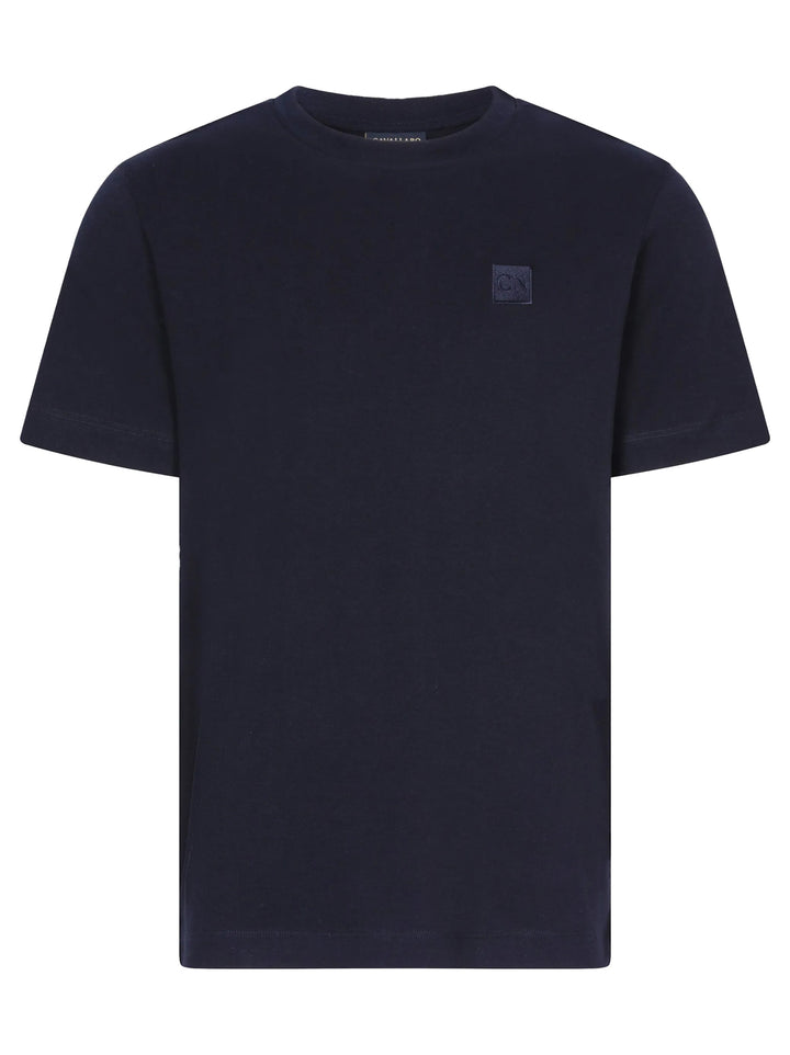 Cavallaro LUCA t-shirt donkerblauw-100% Katoen-HEREN POLO'S & T-SHIRTS-Blauw