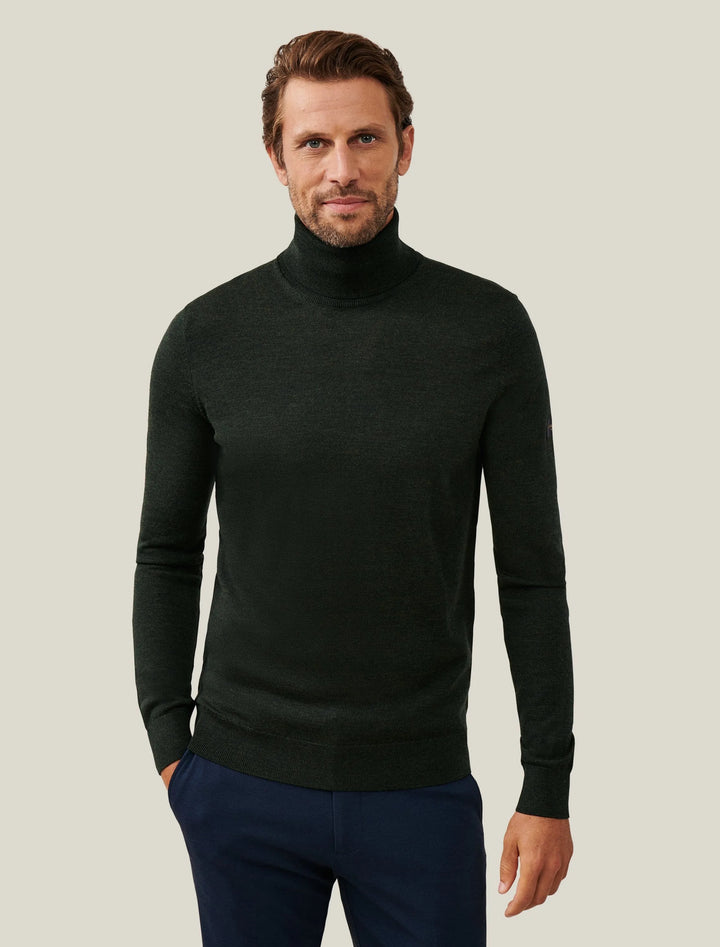 Cavallaro merino coltrui-100% wol-HEREN TRUIEN & VESTEN-Groen