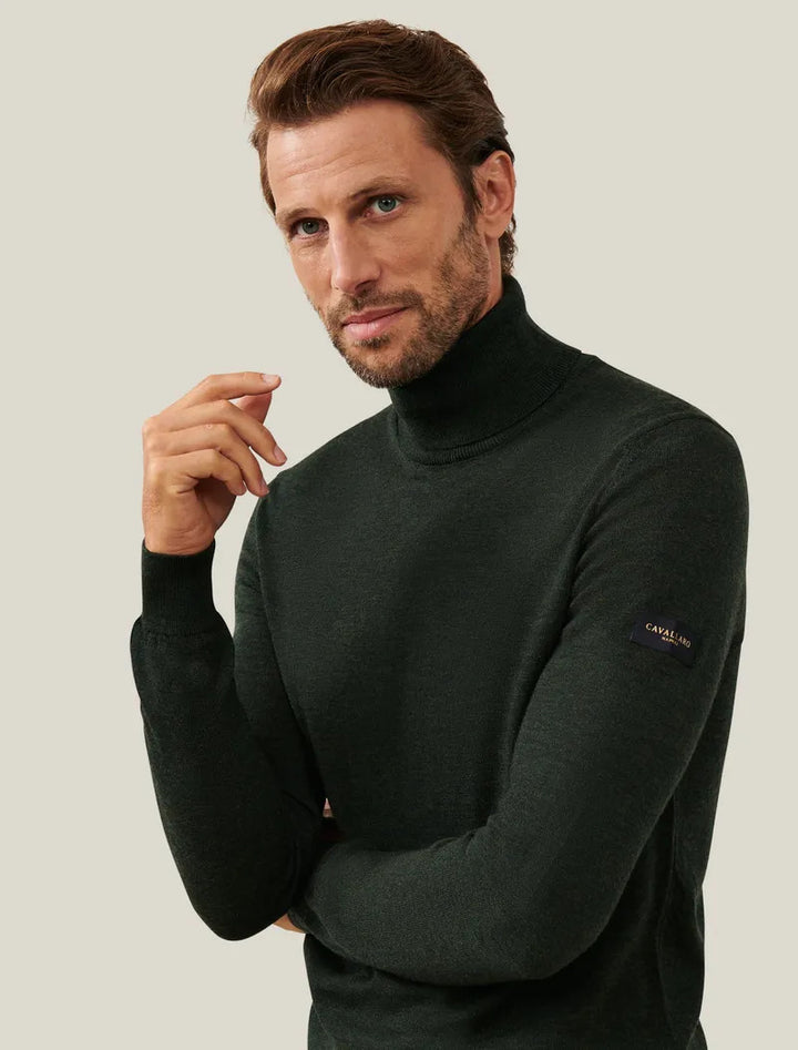 Cavallaro merino coltrui-100% wol-HEREN TRUIEN & VESTEN-Groen