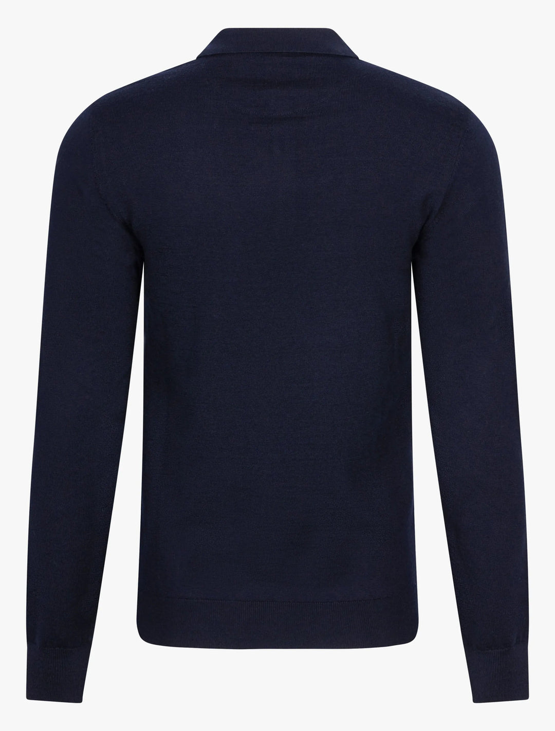 Cavallaro Merino polo LS-100% Merinowol-HEREN POLO'S & T-SHIRTS-Blauw