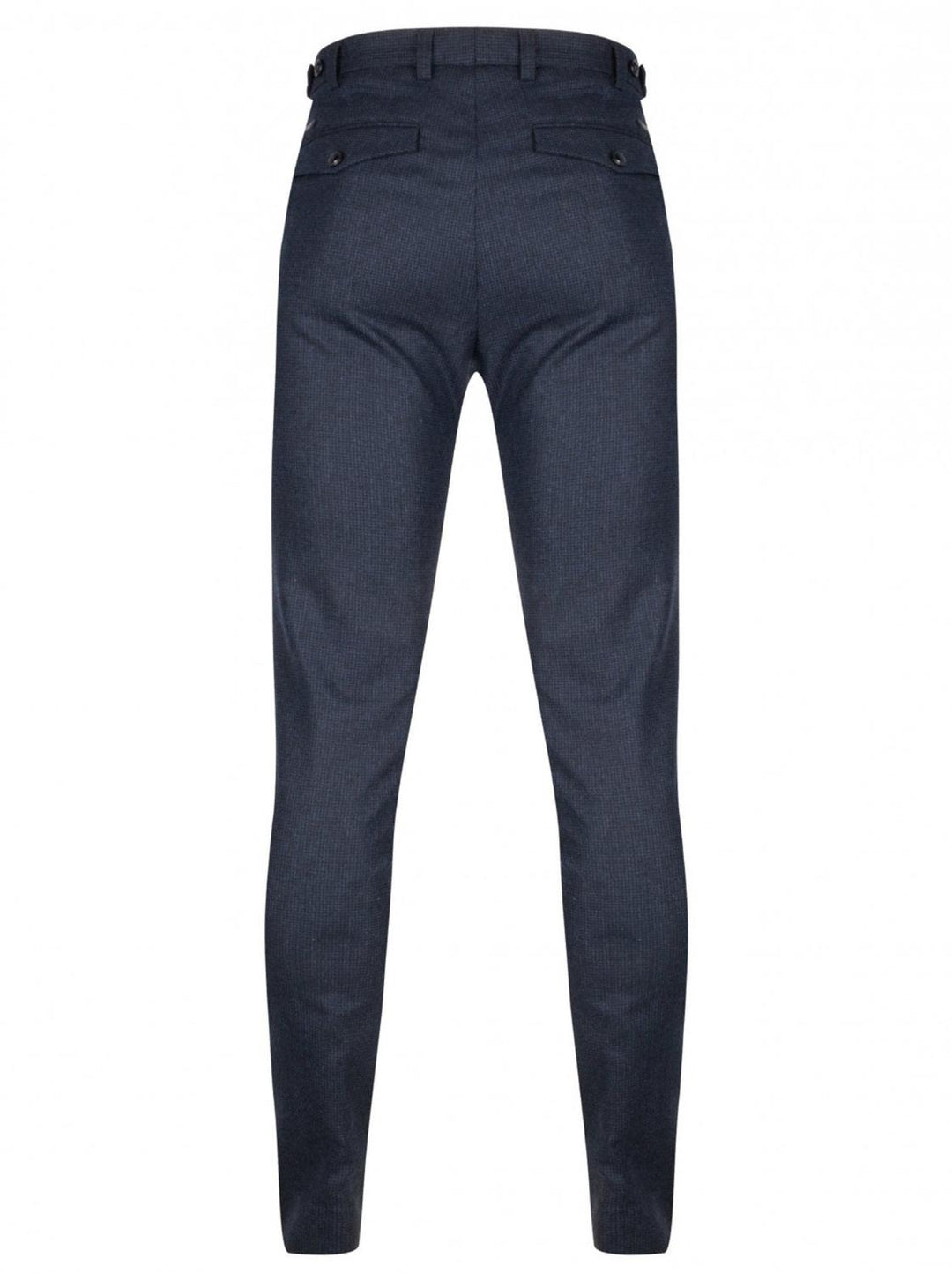 Cavallaro pantalon Gavino-60% wol, 38% polyester, 2% elasthaan-HEREN BROEKEN-Blauw