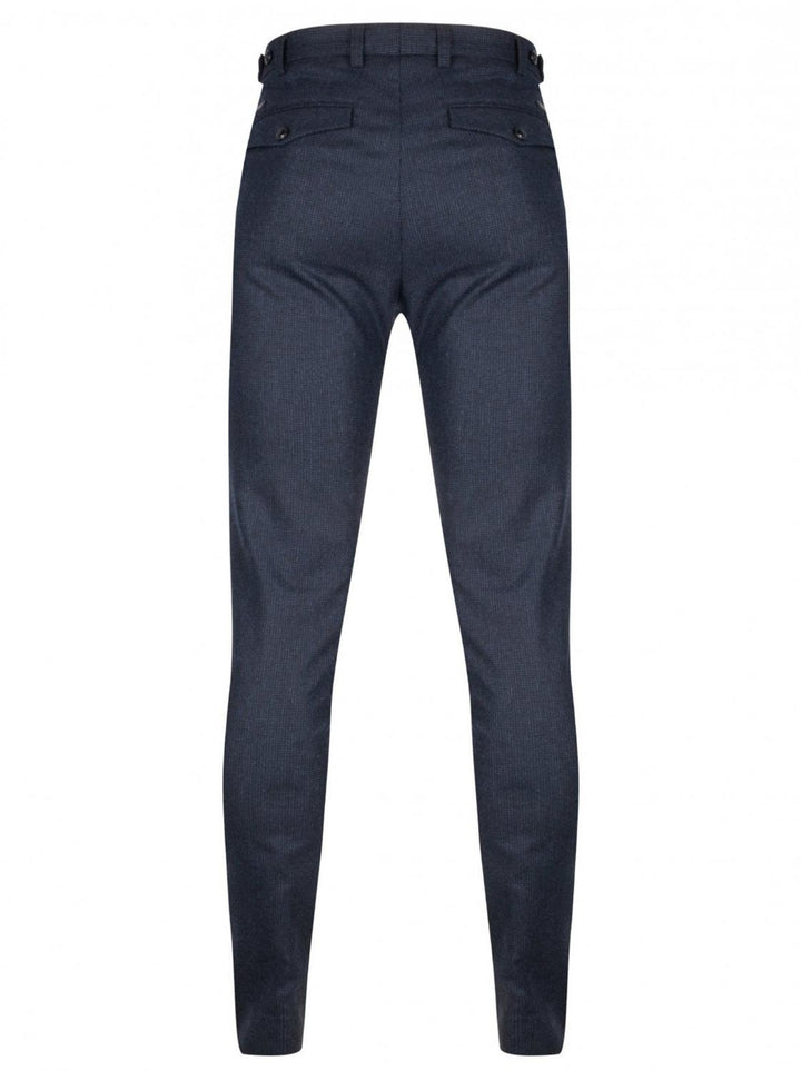 Cavallaro pantalon Gavino-60% wol, 38% polyester, 2% elasthaan-HEREN BROEKEN-Blauw