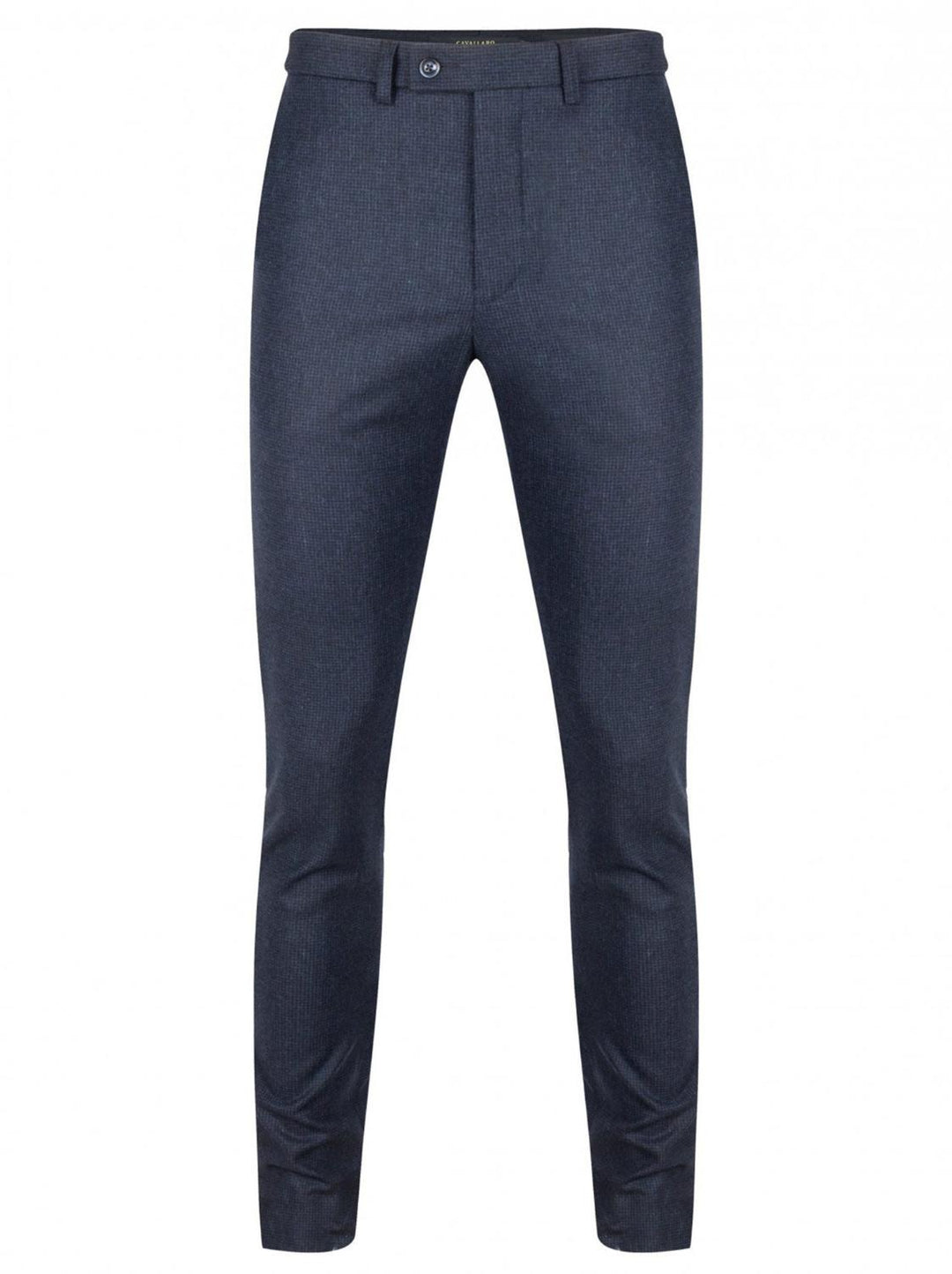 Cavallaro pantalon Gavino-60% wol, 38% polyester, 2% elasthaan-HEREN BROEKEN-Blauw