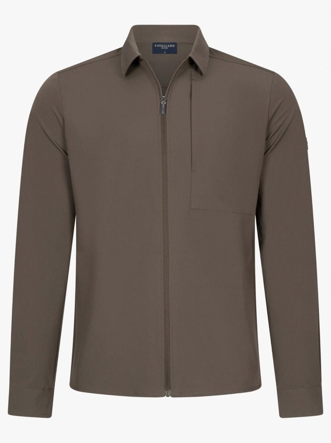 Cavallaro PAVENIO overshirt-90% polyamide, 10% elasthaan-HEREN SHIRTS-Groen