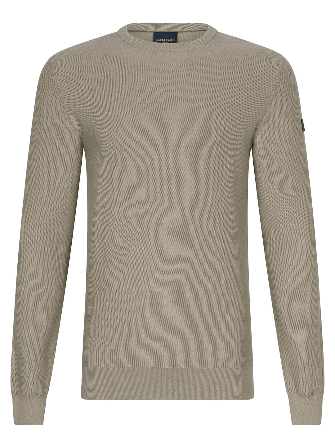 Cavallaro PULCIANO trui-100% CO Katoen-HEREN TRUIEN & VESTEN-Groen