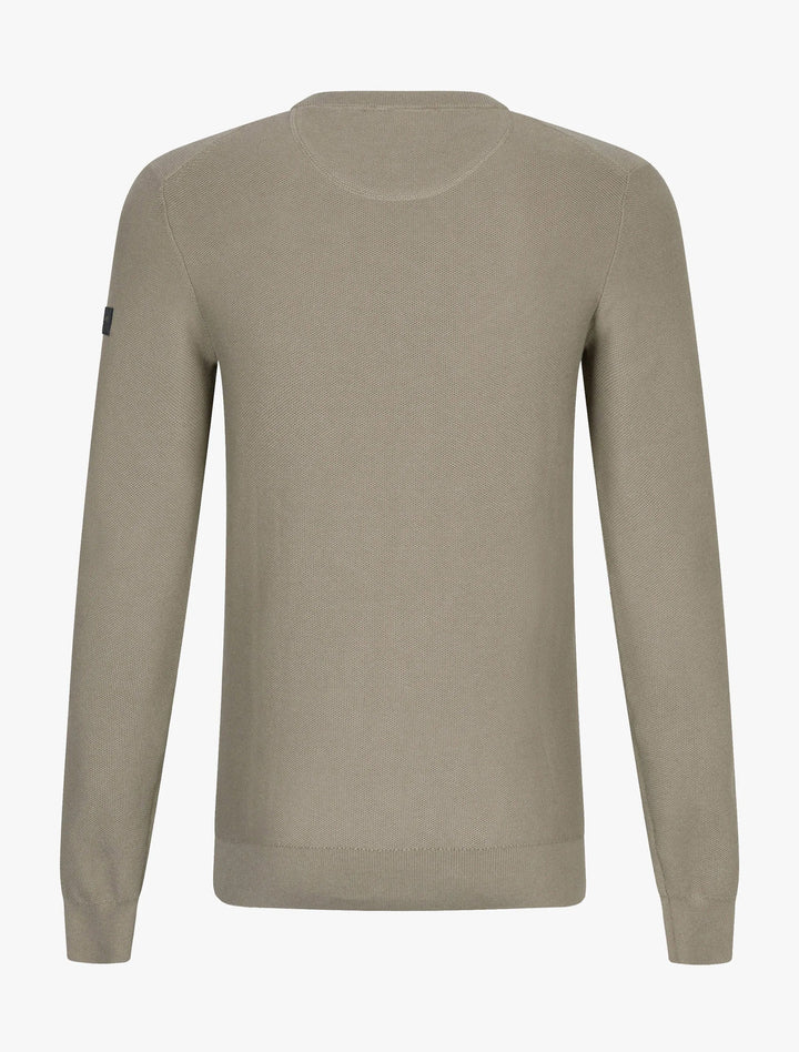 Cavallaro PULCIANO trui-100% CO Katoen-HEREN TRUIEN & VESTEN-Groen