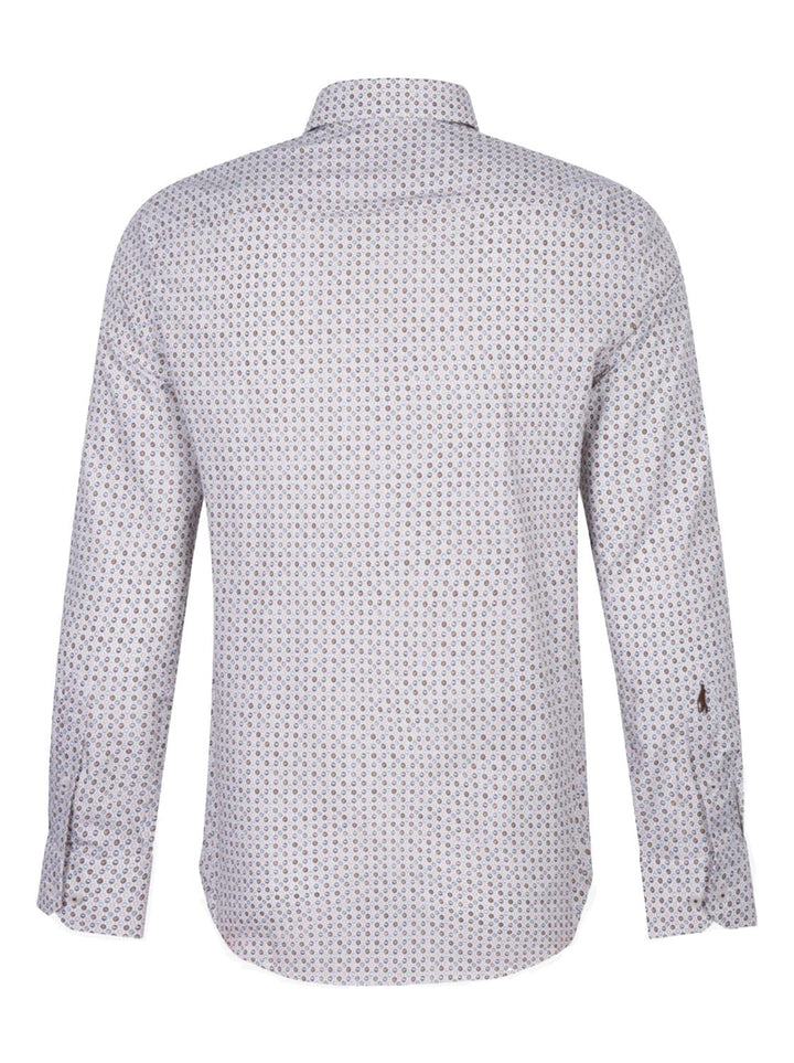 Cavallaro shirt TULIO-100% katoen-HEREN SHIRTS-Bruin