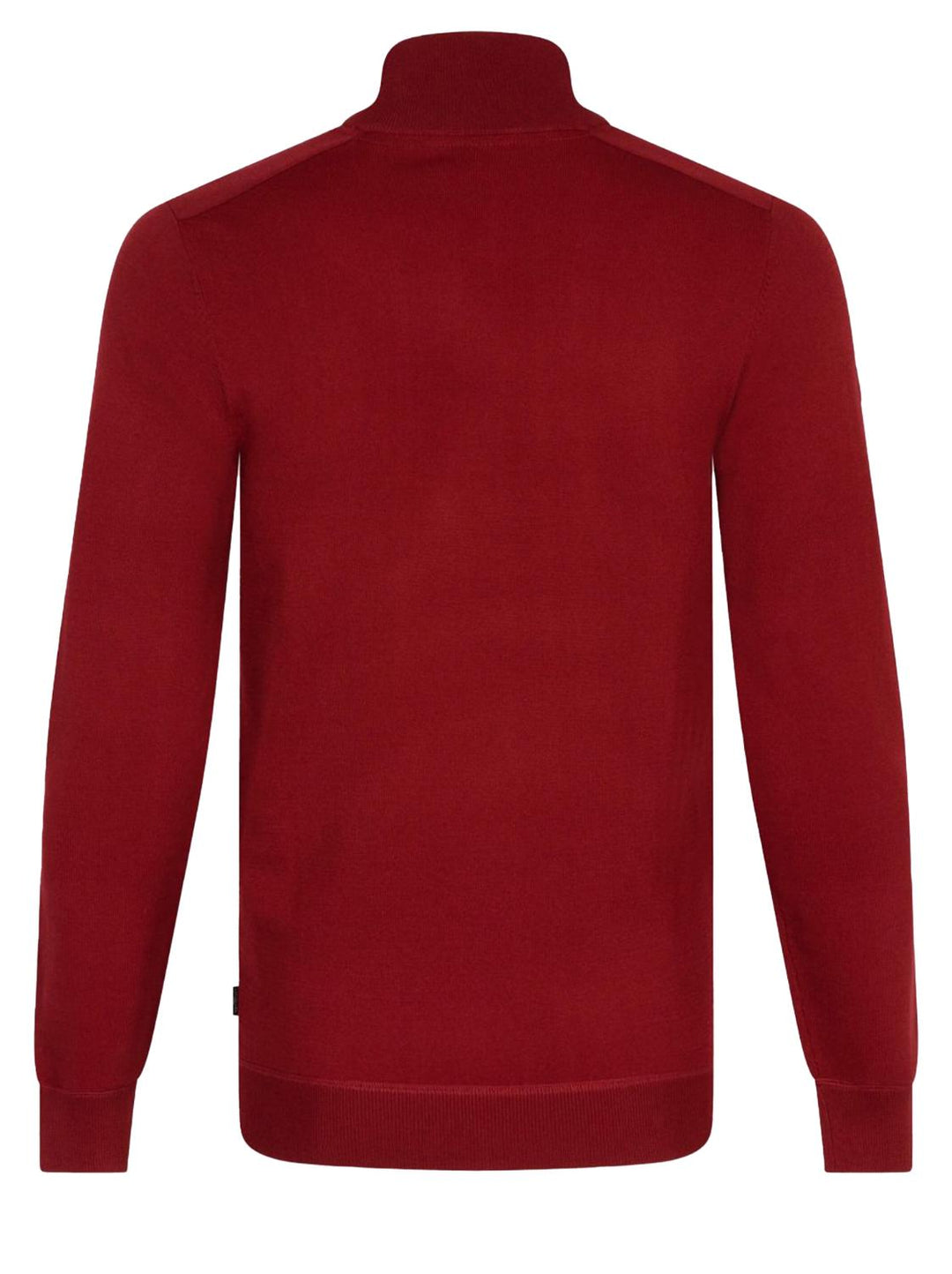 Cavallaro trui MILENO met rits-65% viskose, 35% polyamide-HEREN TRUIEN & VESTEN-Rood